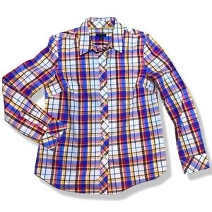 ⭐️TALBOTS Petite Plaid Button Down Shirt